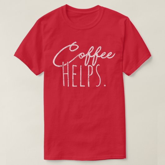コーヒ救済ー Tシャツ (デザイン正面)