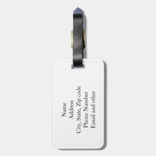 コーヒ教えースリープリピートおもしろい先生 ラゲッジタグ (裏面縦)