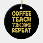 コーヒ教えータコスレピートチンコデマヨー先生 セラミックオーナメント (正面)