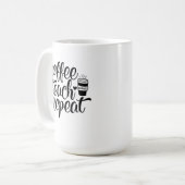 コーヒ教えーリピーター コーヒーマグカップ (正面左)