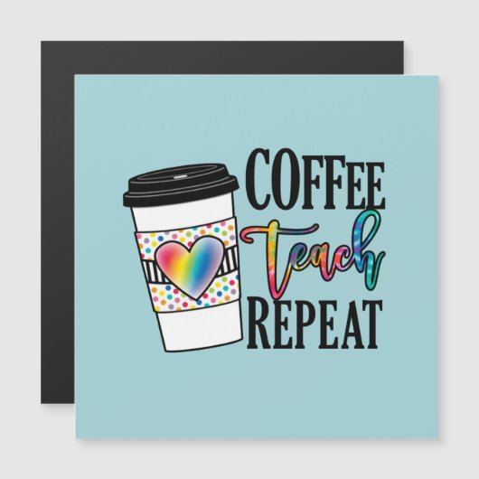コーヒ教えーリピート – おもしろい先生ライフ (正面/裏面)
