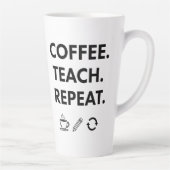 コーヒ教えーリピート – ミニマル先生 カフェラテマグ (右)