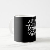 コーヒ教えーリピート、学校先生コーヒー コーヒーマグカップ (正面左)