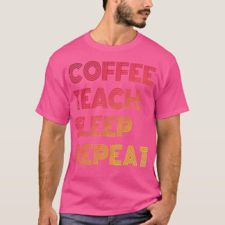 コーヒ教えー眠り繰り返し面白いコーヒー焙煎 Tシャツ