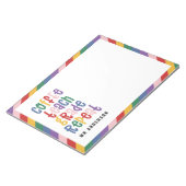 コーヒ教えー、グレード、リピートタイポグラフィ先生ラ ノートパッド (アングル)