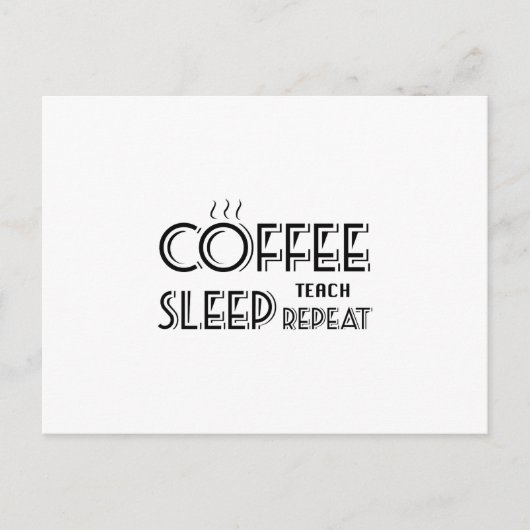 コーヒ教えーGIFおもしろい先生スクー教えル ポストカード (正面)