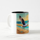 コーヒ最高のーティーマグカップ ツートーンマグカップ (正面左)