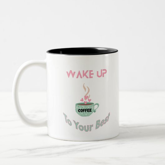 コーヒ最高のーマグ😊☕️ ツートーンマグカップ (左)