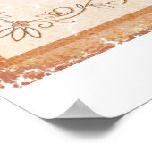 コーヒ最高のーヴィンテージ標識 ポスター (角)