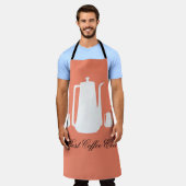 コーヒ最高のー・エバー エプロン (着用した状態)