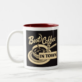 コーヒ最高のー ツートーンマグカップ