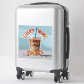 コーヒ来ーの後 シール (スーツケース)