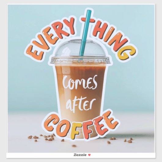 コーヒ来ーの後 シール (シート)