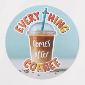 コーヒ来ーの後 ラベル (デザイン1)