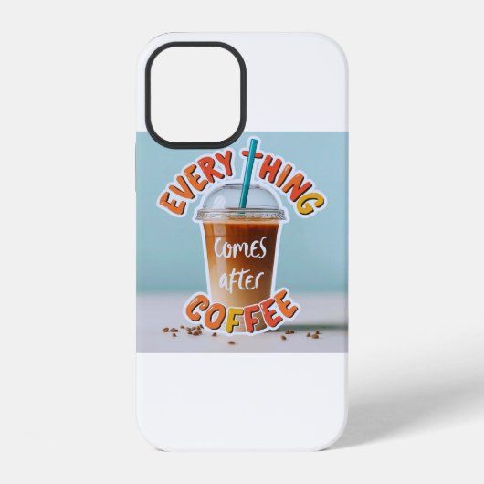 コーヒ来ーの後 iPhoneケース (裏面)