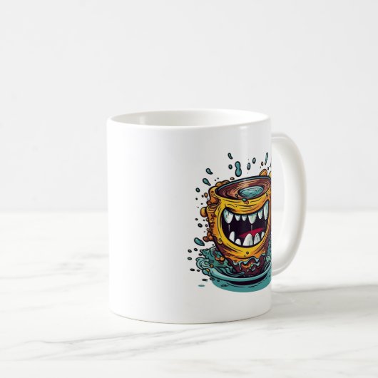 コーヒ熱狂するーマグ コーヒーマグカップ (正面右)