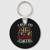 コーヒ男性へー走とクリスマスChのクリスマス キーホルダー (正面)