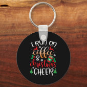 コーヒ男性へー走とクリスマスChのクリスマス キーホルダー (正面)