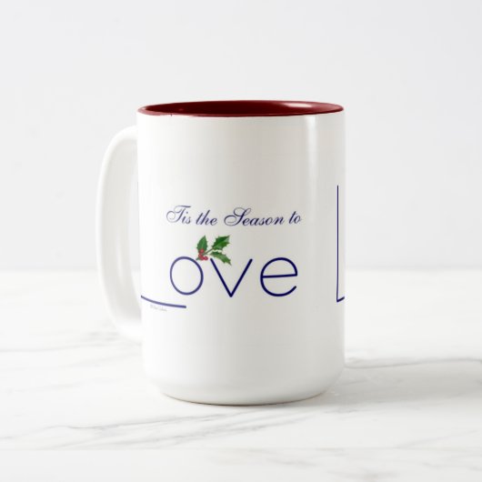 コーヒ祝ーマグを愛する季節が来た！ ツートーンマグカップ (正面左)