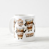 コーヒ笑わされるーマググ コーヒーマグカップ (正面左)