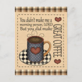 コーヒ素晴らしーおもしろい漫画はがき ポストカード (正面)