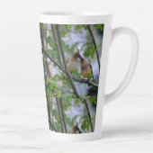 コーヒ素晴らしーは私をベリー幸せにする – 大きなマグカップ カフェラテマグ (右)