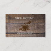 コーヒ素朴ーカップビジネスバープロフェッショナル ロイヤリティカード (裏面)