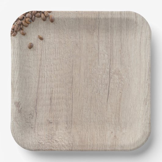 コーヒ素朴ープレート ペーパープレート (正面)