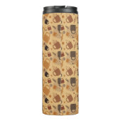 コーヒ素朴ーラブ – マグカップとハートパターン タンブラー (裏面)