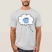 コーヒ考えーバブルTシャツ Tシャツ (正面)