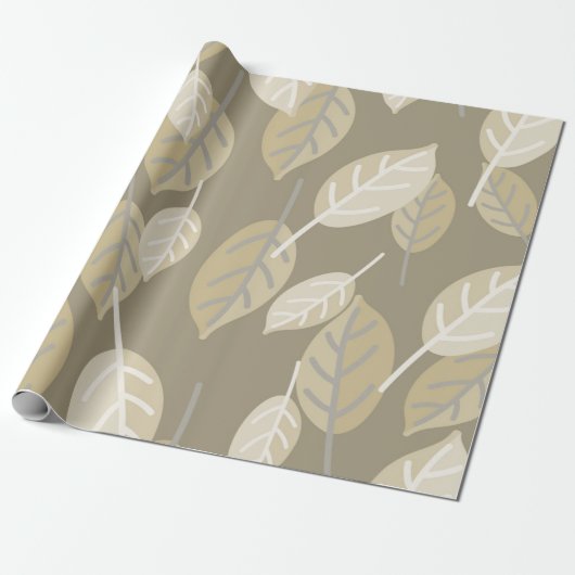コーヒ葉ー包装紙 ラッピングペーパー (アンロールド)
