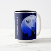 コーヒ表現ーユーモア配信 ツートーンマグカップ (正面右)