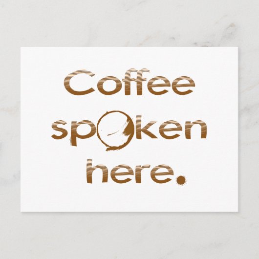 コーヒ話ーここ ポストカード (正面)
