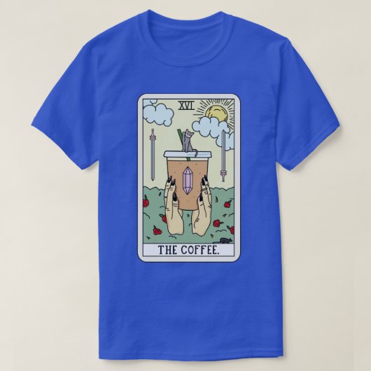コーヒ読ー Tシャツ (デザイン正面)