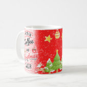 コーヒ走ーおもしろいマグカップのクリスマス コーヒーマグカップ (正面左)