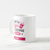 コーヒ走ーとクリスマスの応援名 コーヒーマグカップ (正面左)