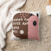 コーヒ走ーとラマのビベスデザイン クッション (ブランケット)