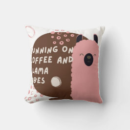 コーヒ走ーとラマのビベスデザイン クッション