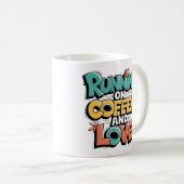 コーヒ走ーと愛に関する – Perfect Gift コーヒーマグカップ (正面右)