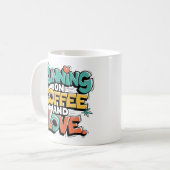 コーヒ走ーと愛に関する – Perfect Gift コーヒーマグカップ (正面左)