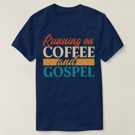 コーヒ走ーと福音の Tシャツ (デザイン正面)