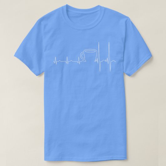 コーヒ走ーファーストカフェインおもしろいドリンカー恋人H Tシャツ (デザイン正面)