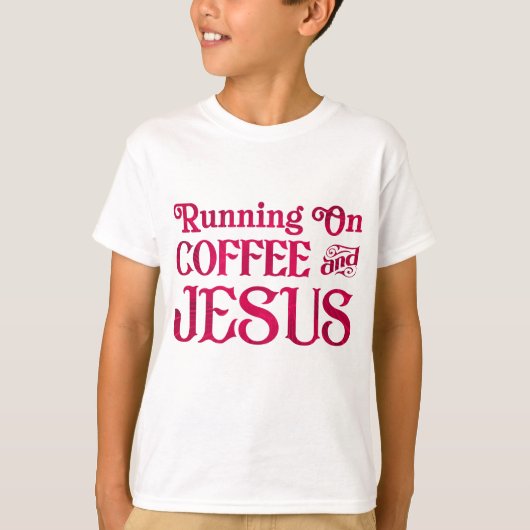 コーヒ走ー&イエスのコーヒー Tシャツ (正面)