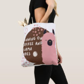 コーヒ走ーanb llamaのコーヒー トートバッグ (クローズアップ)