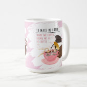 コーヒ間抜けーマググ |マグカップの女の子コーヒーマグ コーヒーマグカップ (正面右)