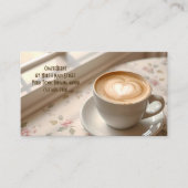 コーヒ魅力的&ラテアートコーヒーショップ&パンチ 名刺 (正面)