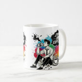 コーヒ鮮やかーの瞬間だけでコーヒーを追加 コーヒーマグカップ (正面右)