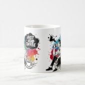 コーヒ鮮やかーの瞬間だけでコーヒーを追加 コーヒーマグカップ (中央)