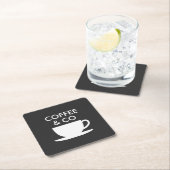 コーヒ&コカスタムー事業名 スクエアペーパーコースター (インサイチュ)