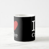 コーヒ❤️ーマグ(黒)が大好き コーヒーマグカップ (中央)